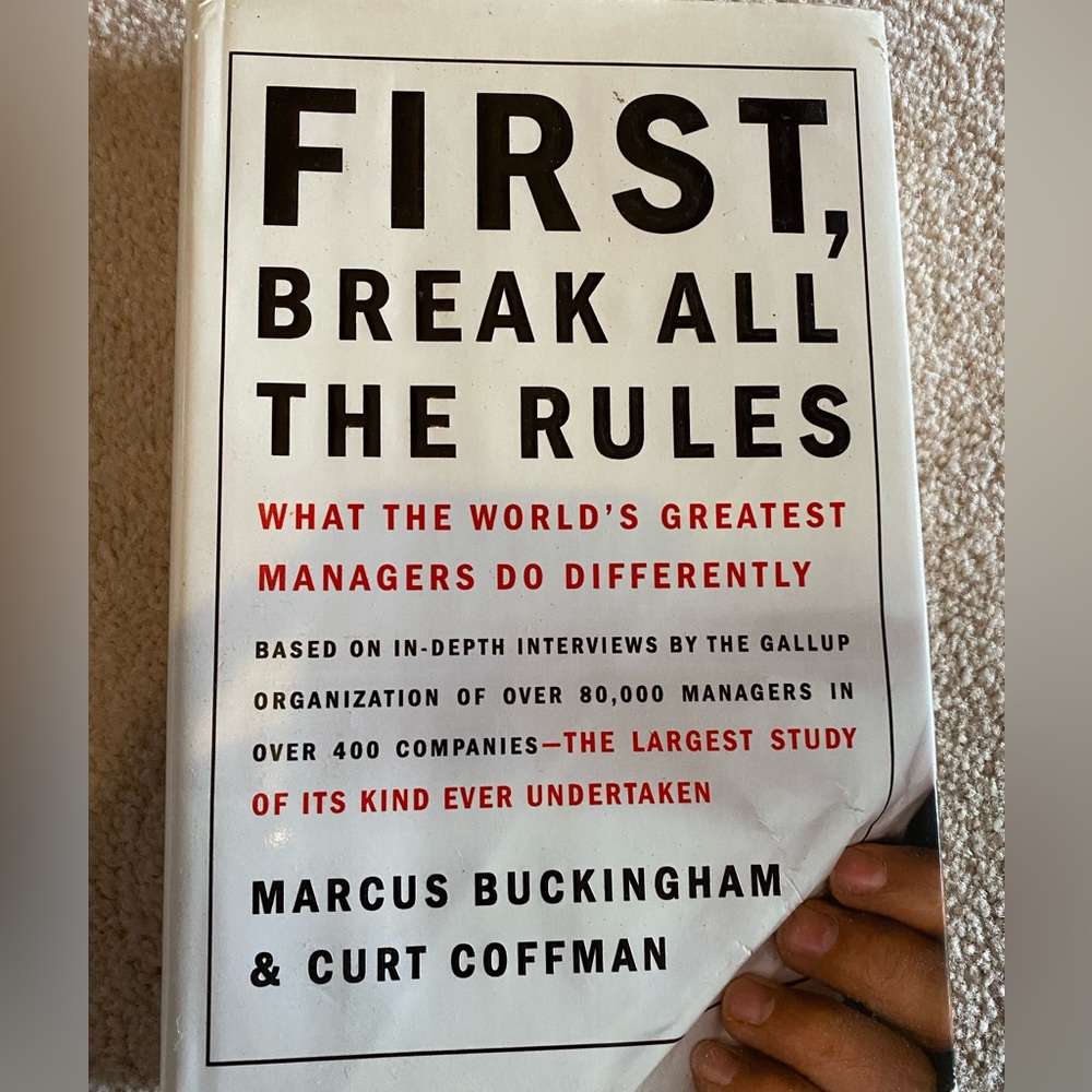 First Break All the Rules book